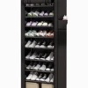 Sapateira Organizadora com 9 Prateleiras para Organizar Sapatos Calçados Chinelos Roupas Objetos 24 Pares – Black