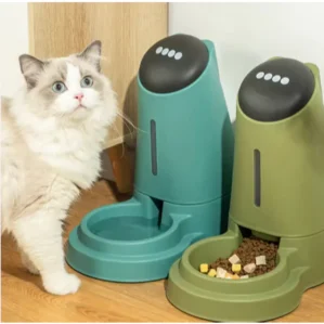 Comedouro Automático para Cães e Gatos – Antiderrapante, Capacidade 3,5L, Prático e Resistente